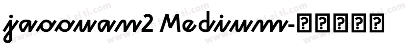 jaoouan2 Medium字体转换